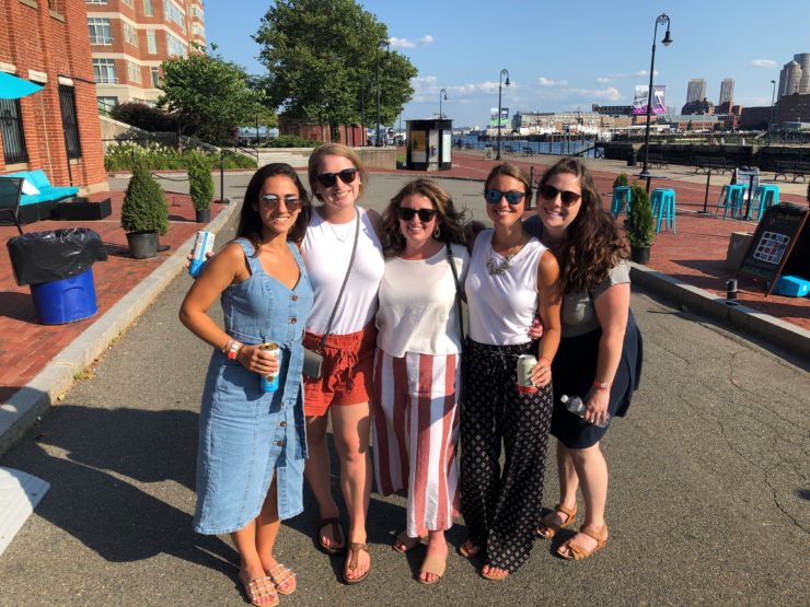 team bonding at office happy hour