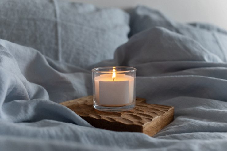 Photo of Candle on Bed