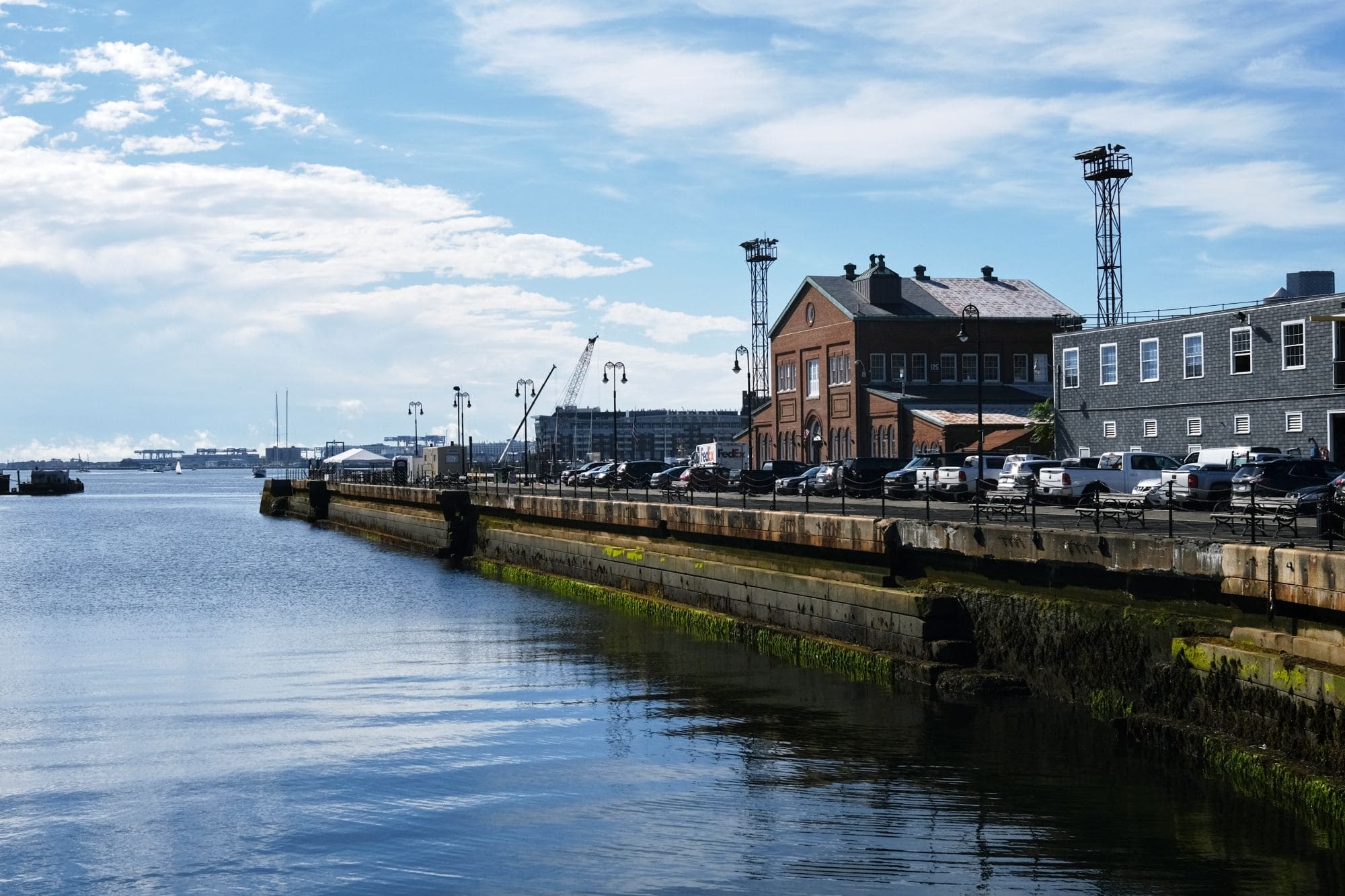 Pier in Charlestown Navy Yard, Boston, Massachusetts