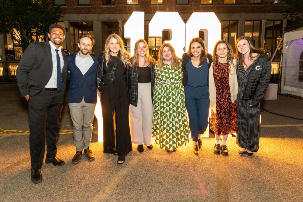 Events for Gen Z photo opportunity with large lit up sign