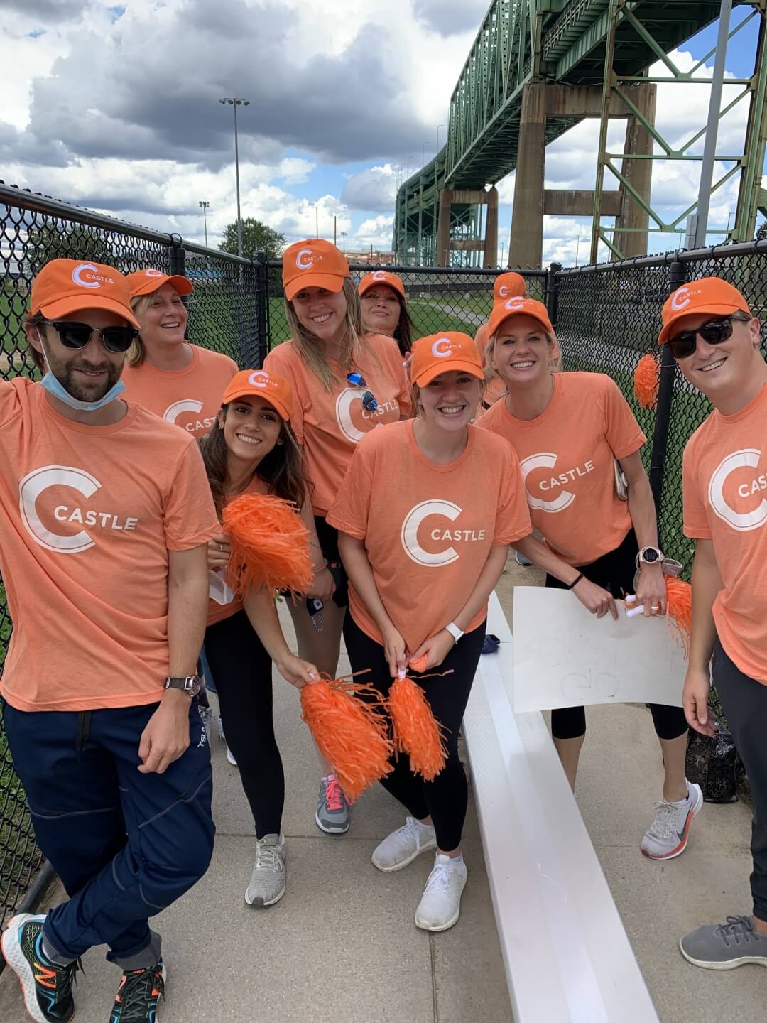 Castle at the Spring Fling baseball game