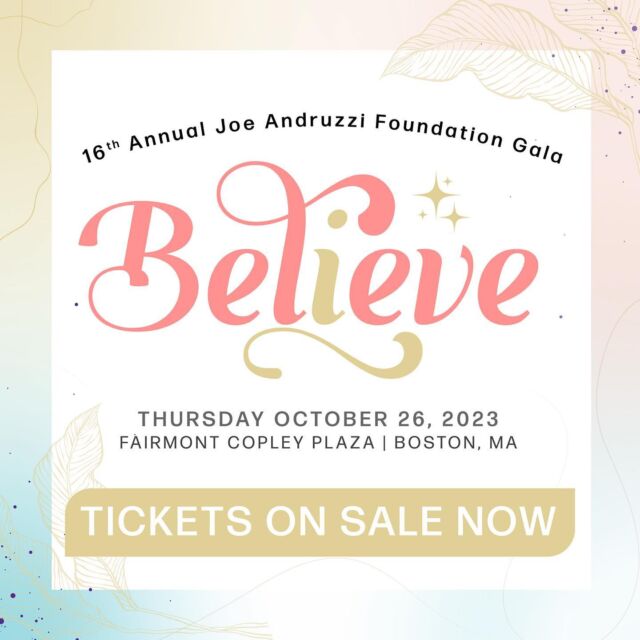 #CastleClient @joeandruzzifndn is hosting their annual gala for the first time in Boston on October 26, 2023. Tickets and sponsorships are currently available for purchase – visit the link in our bio for more information. We look forward to celebrating at @fairmontcopley with @thehesstwins and @playerschoir!  We hope you will join us in supporting this incredible cause!  #CastleEvents #BostonEvents #JAFGala23 #Believe #JAFBelieves #NFLPlayersChoir