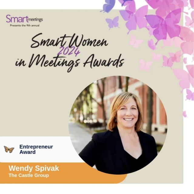 Collaborative. Forward-thinking. Resourceful. Those are some of the many characteristics that make our Principal and Co-Founder Wendy Spivak one of the extraordinary leaders moving the events industry forward. 
Join us in congratulating Wendy on being recognized among the 2024 Smart Women in Meetings Entrepreneurs!