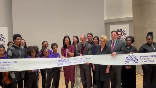 #CastleClient @bostonyouthsymphonyorchestras recently celebrated the ribbon cutting of the Youth Center for Music at 235 Huntington Ave., a newly renovated building right in the heart of Boston’s arts community. This marks BYSO’s first permanent home in the organization’s 65 years of existence.  The space includes a large auditorium, 10 new practice rooms, medium-size rooms for chamber orchestras and sectional rehearsals and more. It will also expand BYSO's Intensive Community Program, aimed at removing barriers to entry for traditionally underrepresented communities in classical music.  Congrats to BYSO CEO Catherine Weiskel and Music Director Federico Cortese as well as the entire BYSO team, and thank you to @mayorwu, Keith Lockhart of @thebostonpops, Nicole Obi, Eran Egozy, and Margaret Chen for helping BYSO celebrate this historic moment.  This was the culmination of a months-long project for Castle. We can’t wait for BYSO to continue welcoming the world into their new home! 🎺  #BYSO #YouthOrchestra #MusicEducation