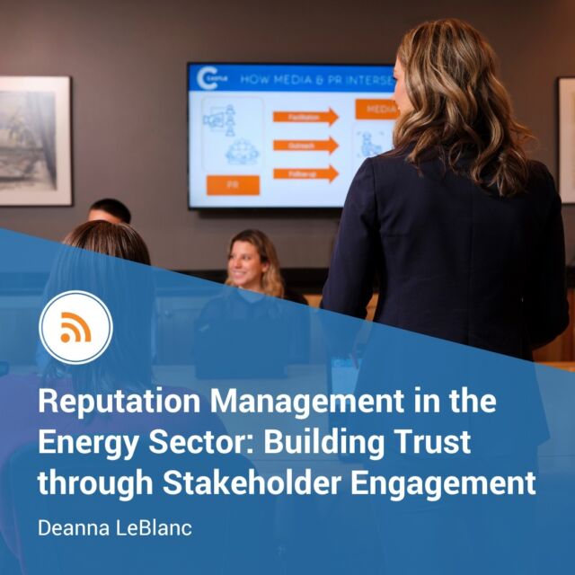 In the dynamic landscape of the energy industry, trust is a valuable currency. Maintaining a positive reputation is paramount as energy companies navigate complex regulatory environments, technological advancements, and societal expectations.  Today on the blog, Castle VP Deanna LeBlanc discusses mitigating reputational risks through stakeholder engagement and shares five tips for engaging stakeholders in the energy industry. Link in bio!  #EnergySector #ReputationManagement #StakeholderEngagement #SustainableEnergy #RenewableEnergy #BuildTrust #EnergyTransition #InclusiveDialogue #CorporateResponsibility #PRStrategy #EnergyDialogue #CommunityDriven #StakeholderVoice